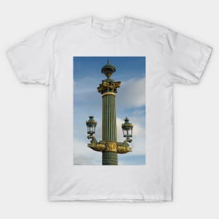 Lamp Post At Place De La Concorde - 1 © T-Shirt